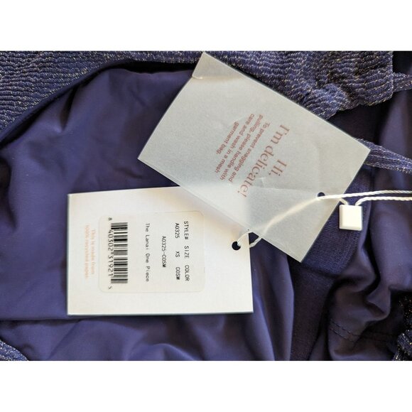 Andie Swim The Lanai One Piece Cosmic Sparkly Blue Size XS - Picture 4 of 7